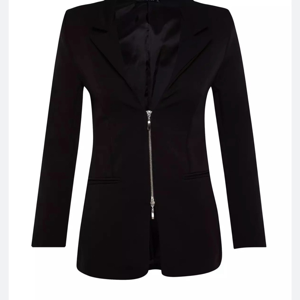 NWT Trendyol Sz 4 (36) Elegant Black Women's Blazer